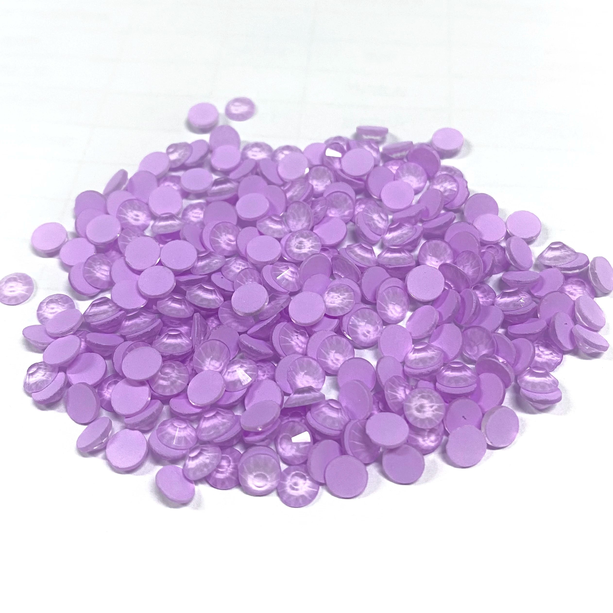 High Quality Luminous Non Hotfix Rhinestones  Neon Light Violet Glass Crystal  Flatback Rhinestone Bulk for Clothes