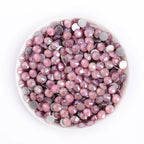Multicolor Wholesale Mocha Pink Crystal Rhinestones Glass Flat Back Non Hot Fix Crystal AB Rhinestones in Bulk