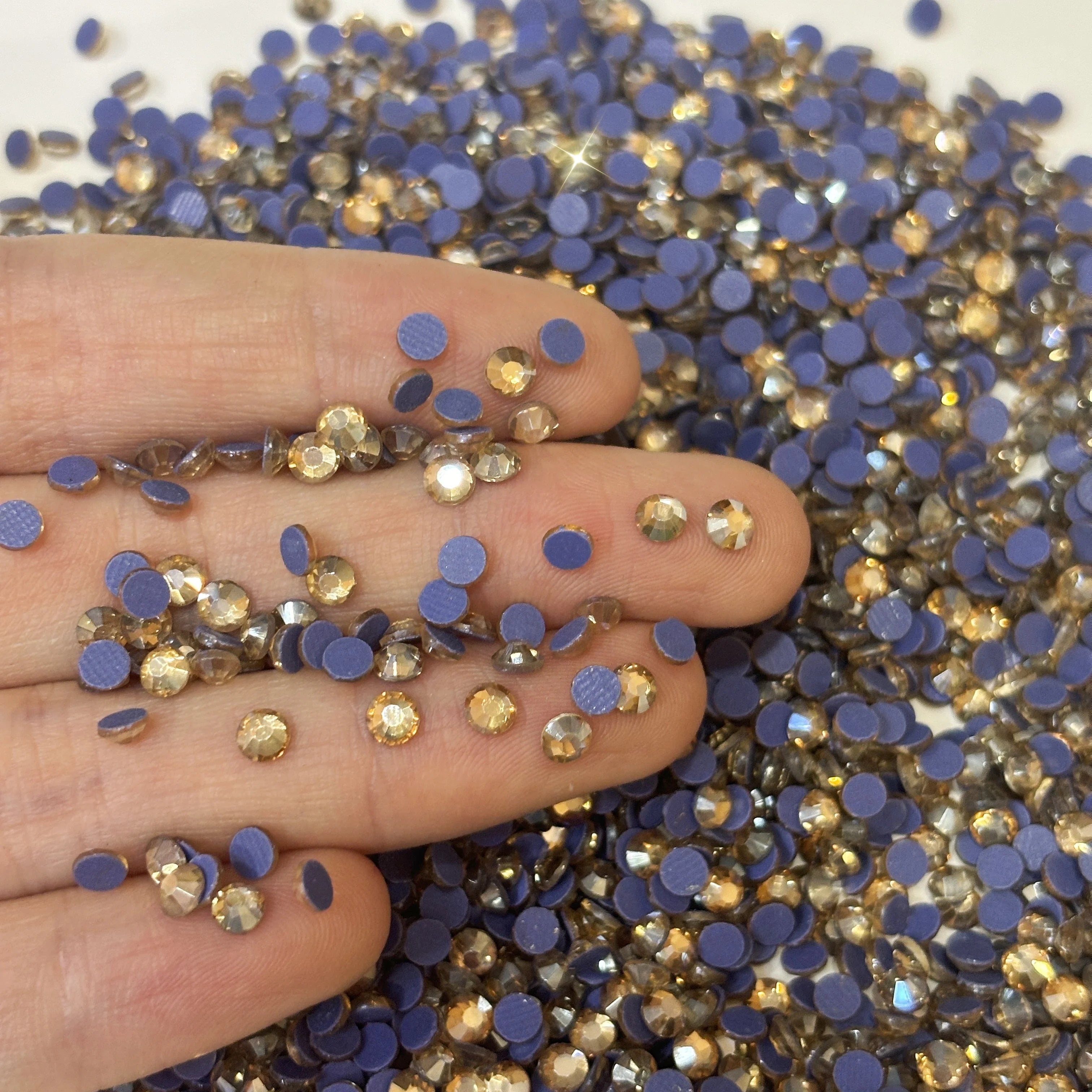 Wholesale SS8 DMC Rhinestones Glass Hot Fix Crystal Diamond Garment Accessories Decorations Flat Back Rhinestone