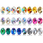 Wholesale Oval Crystal Sew-on Rhinestones K9 Glass Sew on Stones Garment Beads Clothing Sewing Accessories