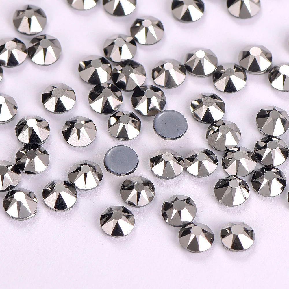 Wholesale Highest Quality 2088 16 Cut Facets Flat Back Crystal Hot Fix Rhinestones for Wedding Dresses