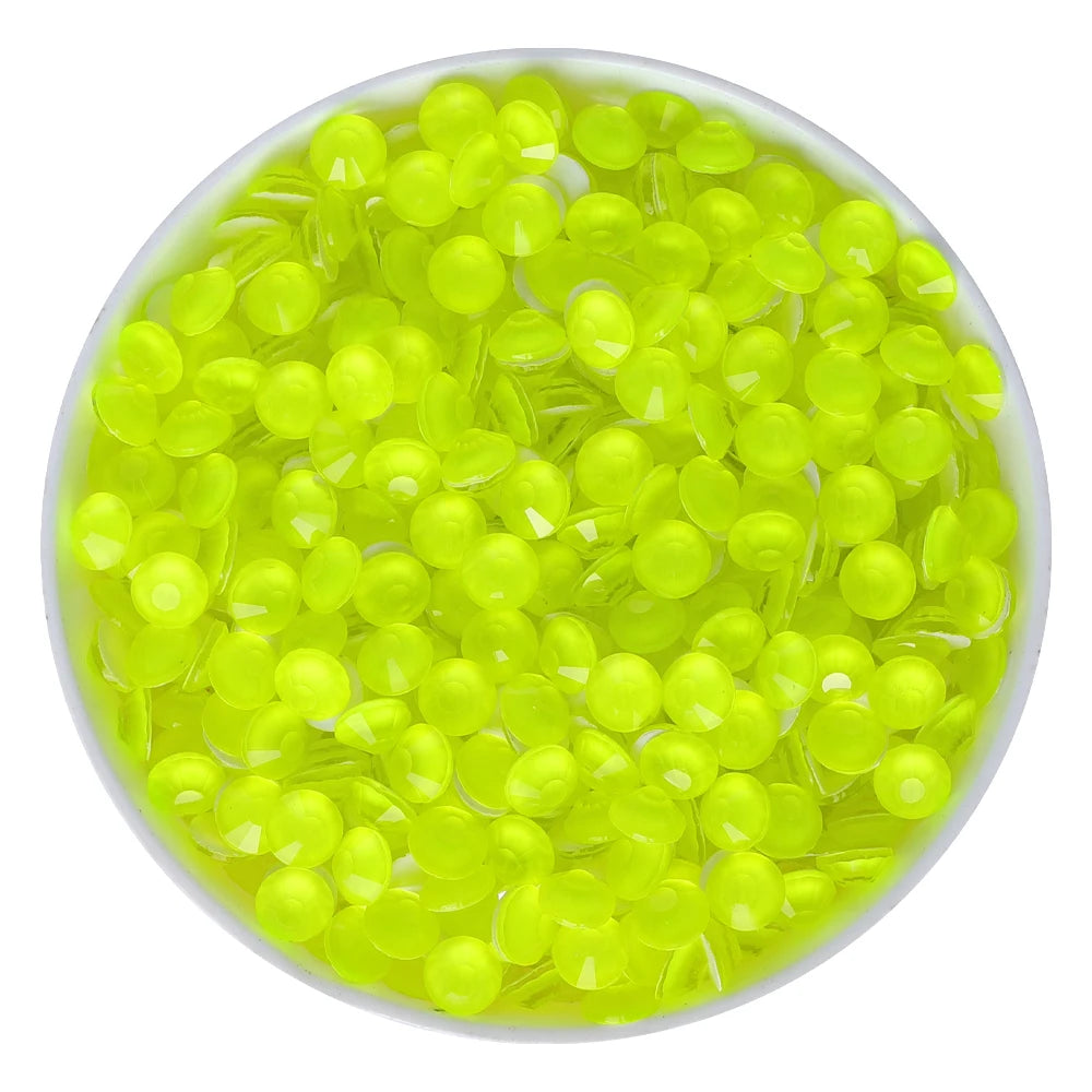 Wholesale 14400PCS Neon Rhinestone Diamond Non Hotfix Strass Flatback Glass Rhinestones for Cloth Garment Nail