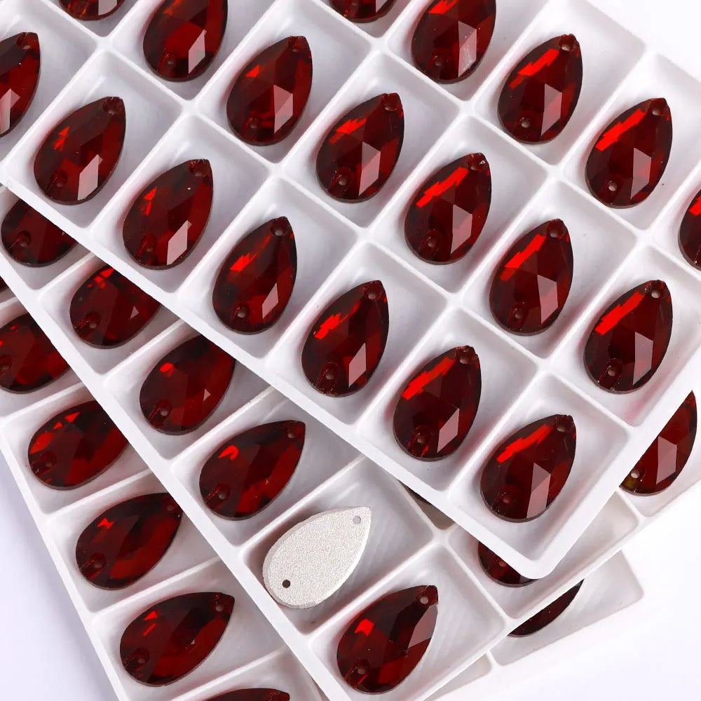 Wholesales Customize New Trend Drop  Shapes Colors Crystal Beads Sewing-On Rhinestones for Jewelry Clothes