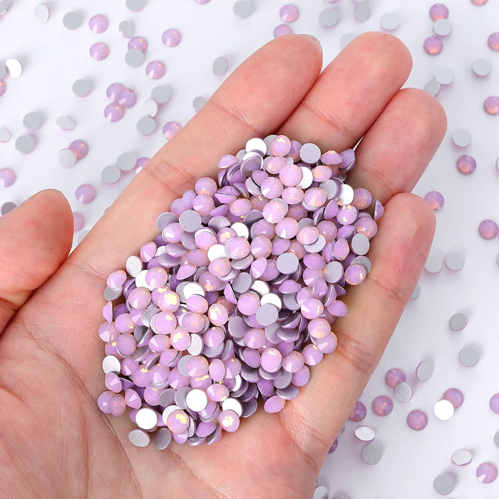 QIYI Wholesale 14400pcs Bulk Package Non Hotfix Rhinestones Glitter Bling Glue on Rhinestones for Accessories