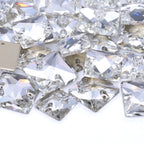 QIYI 3240 High Quality K9 Glass Crystal Rhinestones Glass Beads Triangle Sew-on Crystal Stones for Wedding Dress Bags Shoes