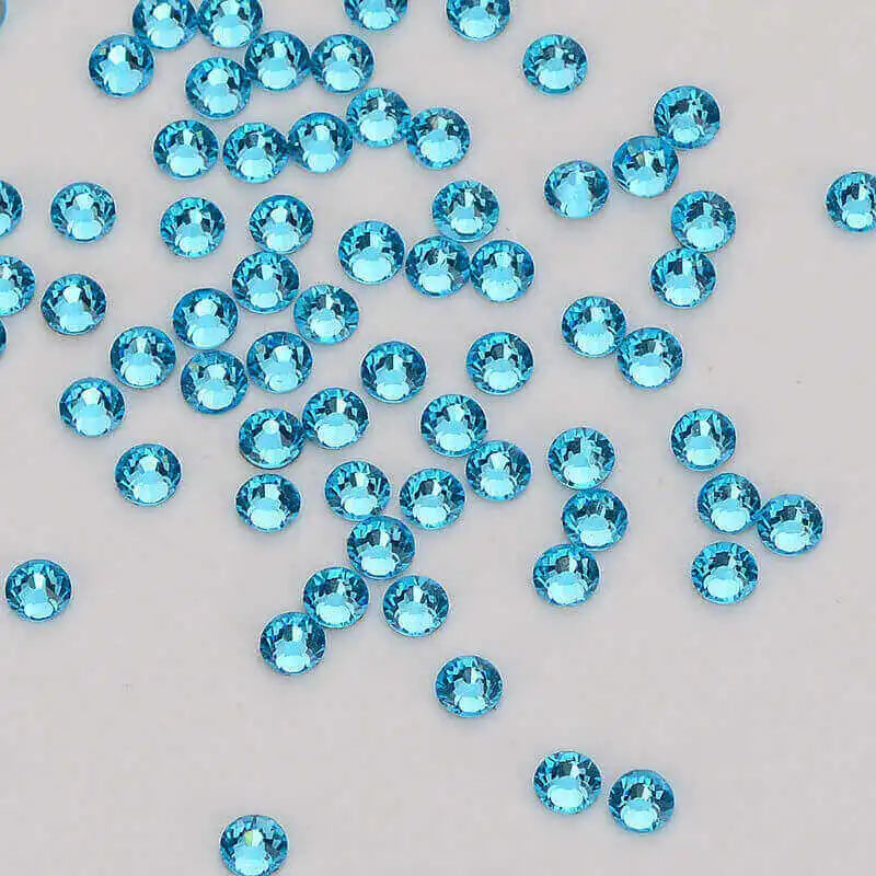 Factory Wholesale Blingbling Flat Back Rhinestones Hot Fix Crystal Glass for Cloth Same Cut Bulk Glass Rhinestones