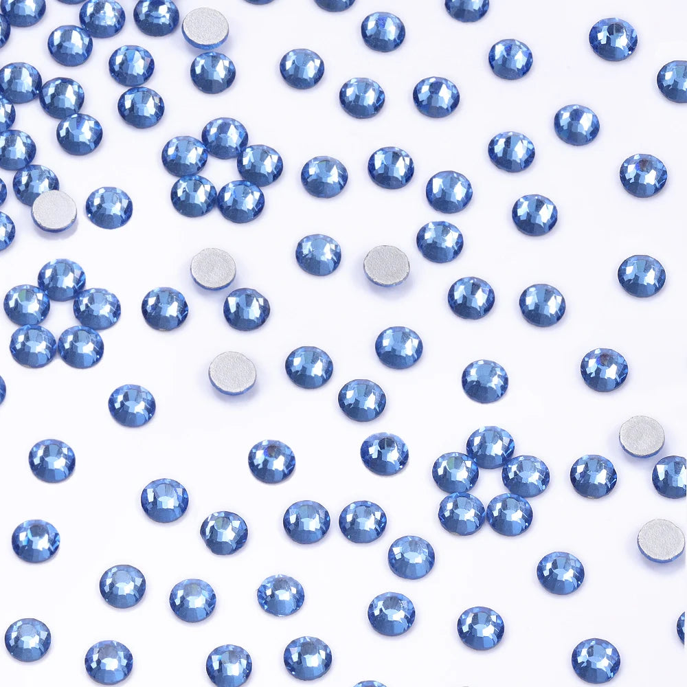 Customization  SS3-SS50 Wholesale Non Hotfix Rhinestones Glass Crystal Flatback Regular Cut Rhinestones for Women Bikini