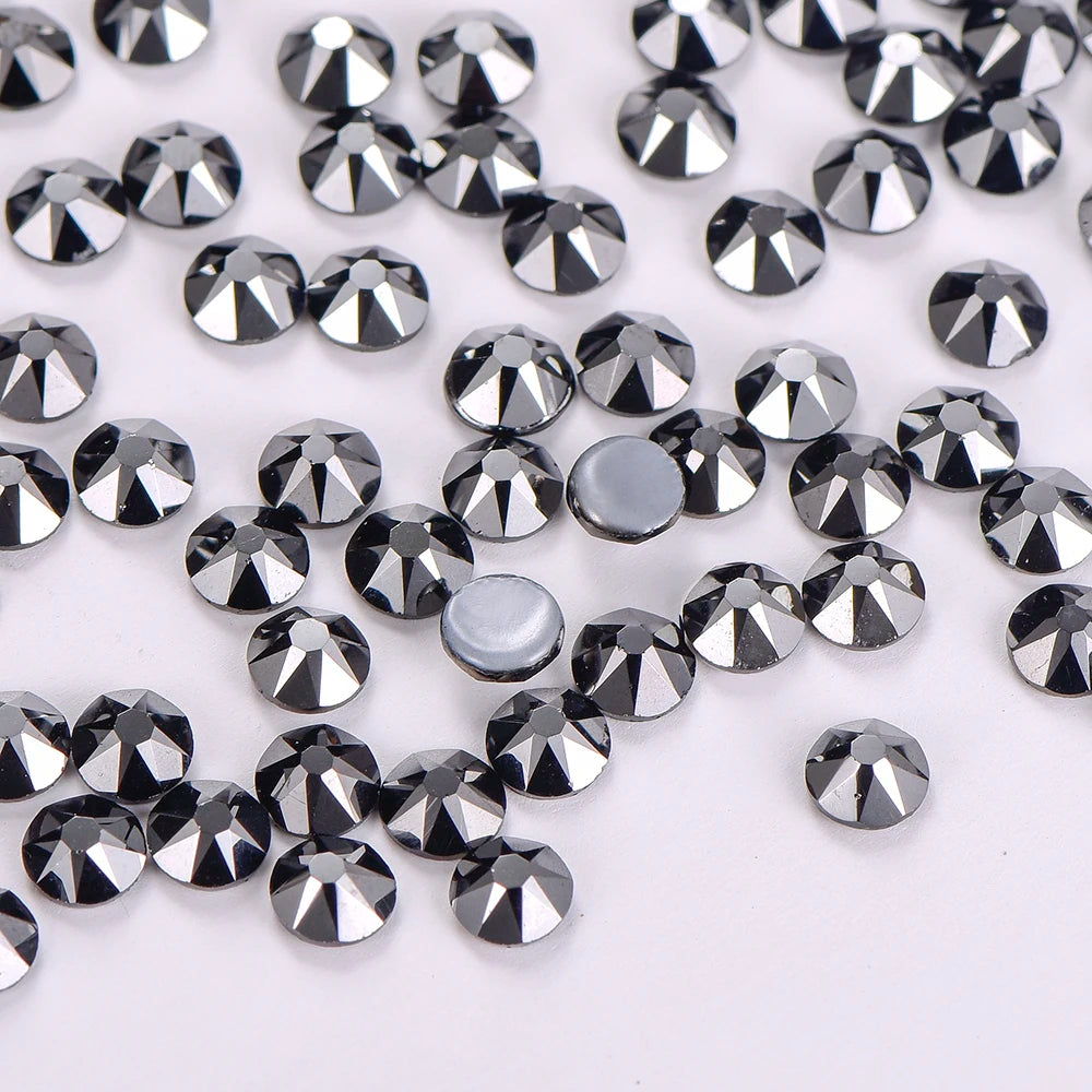 Wholesale Highest Quality 2088 16 Cut Facets Flat Back Crystal Hot Fix Rhinestones for Wedding Dresses