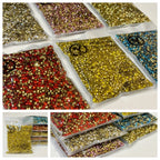 Customized SS6 Pointed Back Crystal Rhinestones Non-Hotfix Chaton Strass for DIY Nail Art Decoration & Wedding Garment Materials