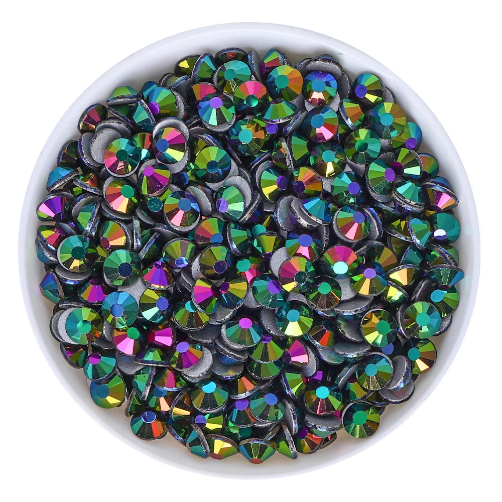 QIYI 1130-1187 SS30-SS60 Non Hot Fix Flat Back Factory Direct Wholesale High Quality Durable Glass Crystal Rhinestones for Girls