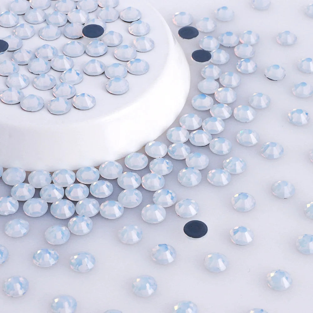 Factory Wholesale Over 200 Colors German Intensive Glue Hotfix Stone SS20 Glass Crystal AB Hot Fix Rhinestones for Wedding Dress