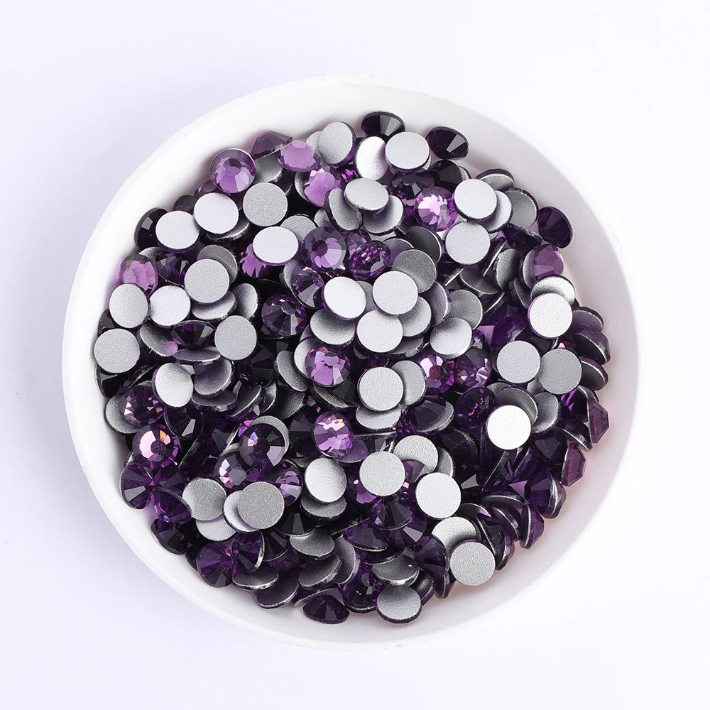 Ss5-ss20 High Quality Customization Flat Back Crystal  Non Hot Fix Rhinestone,Factory Direct Sale Flat Back Rhinestone for Dress