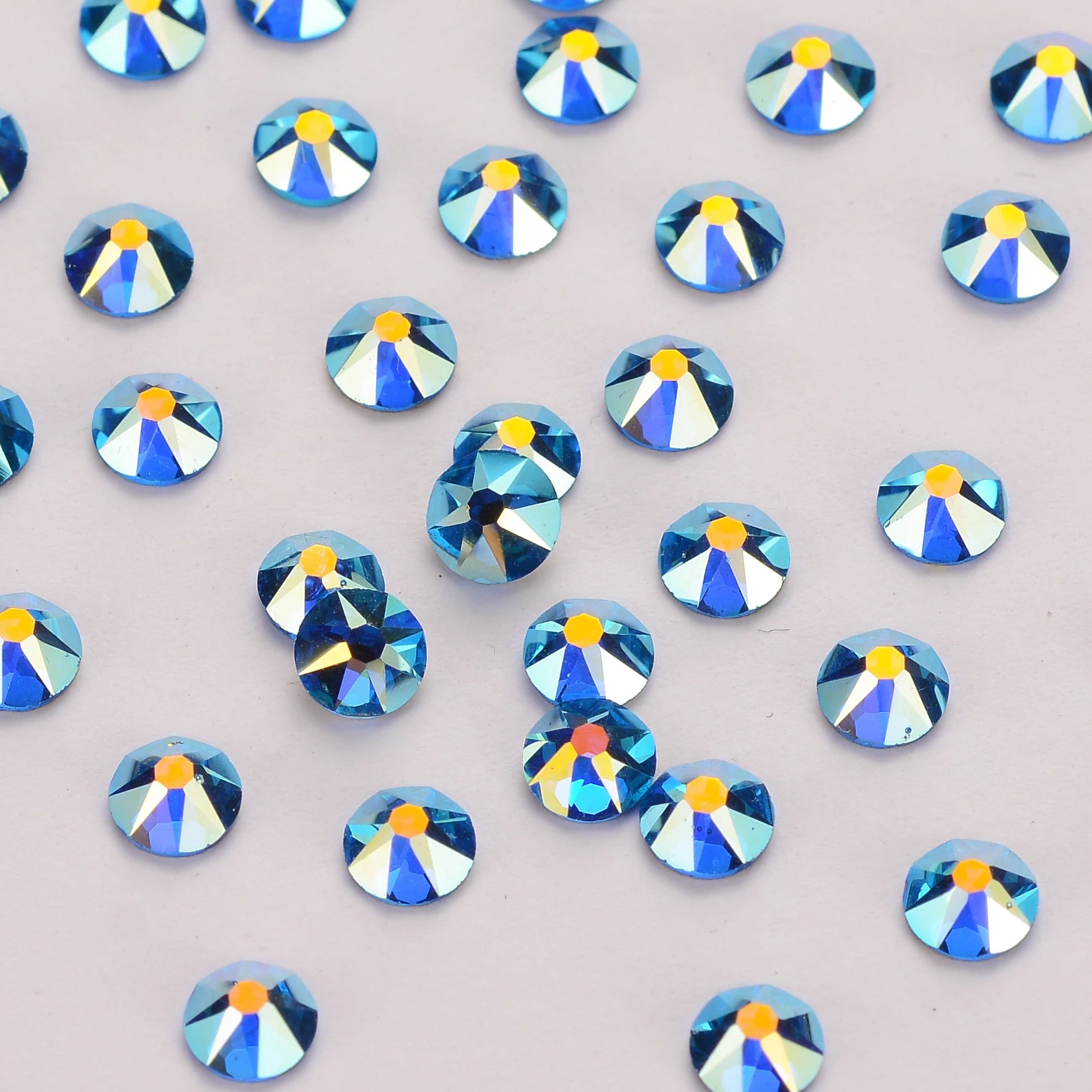 Wholesale Rhinestone 2088 Round Shape 16 Cut Faces High Quality Non Hotfix Crystal AB Rhinestone for Garment Decorations