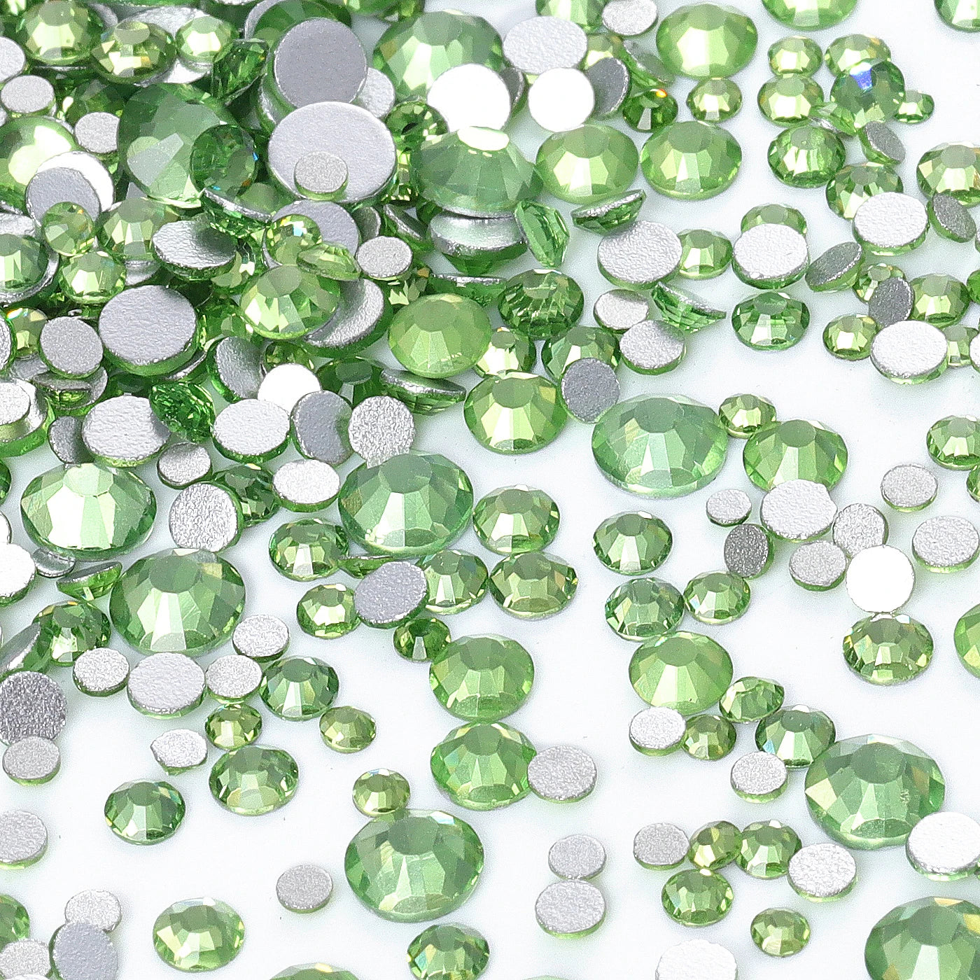 QIYI Wholesale Mixed Size Ss3-ss20 Crystal Rhinestones  Non- Hotfix Round Loose RhinestonesBulk for Decorative Nail Art Crafts