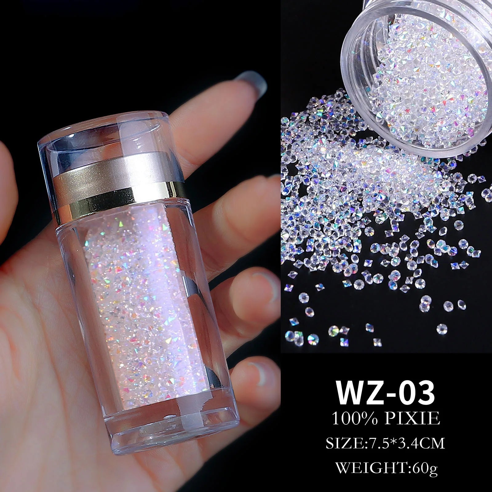 Hot Selling Nail Art Crystals Rhinestones High Quality Bulk Resin Crystals Nails Rhinestones