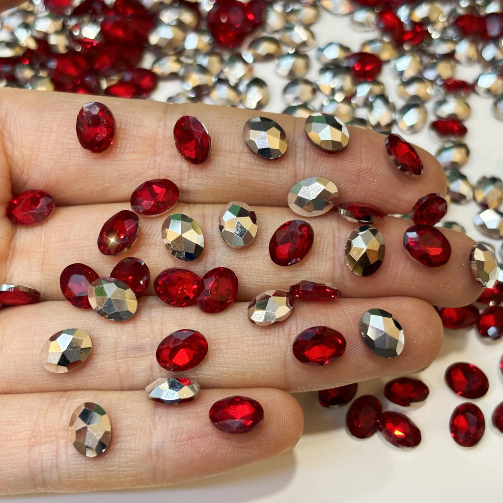 Wholesale Oval-shaped Pointed-back Glass Rhinestones Nail Art Bags Garments Shoe Jewelry Decoration Rhinestone
