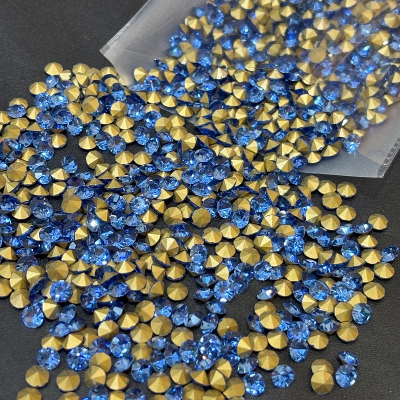 SS28 Round Glass Crystal Loose Rhinestones in Bulk for Bags and Clothing Decoration Rhinestone