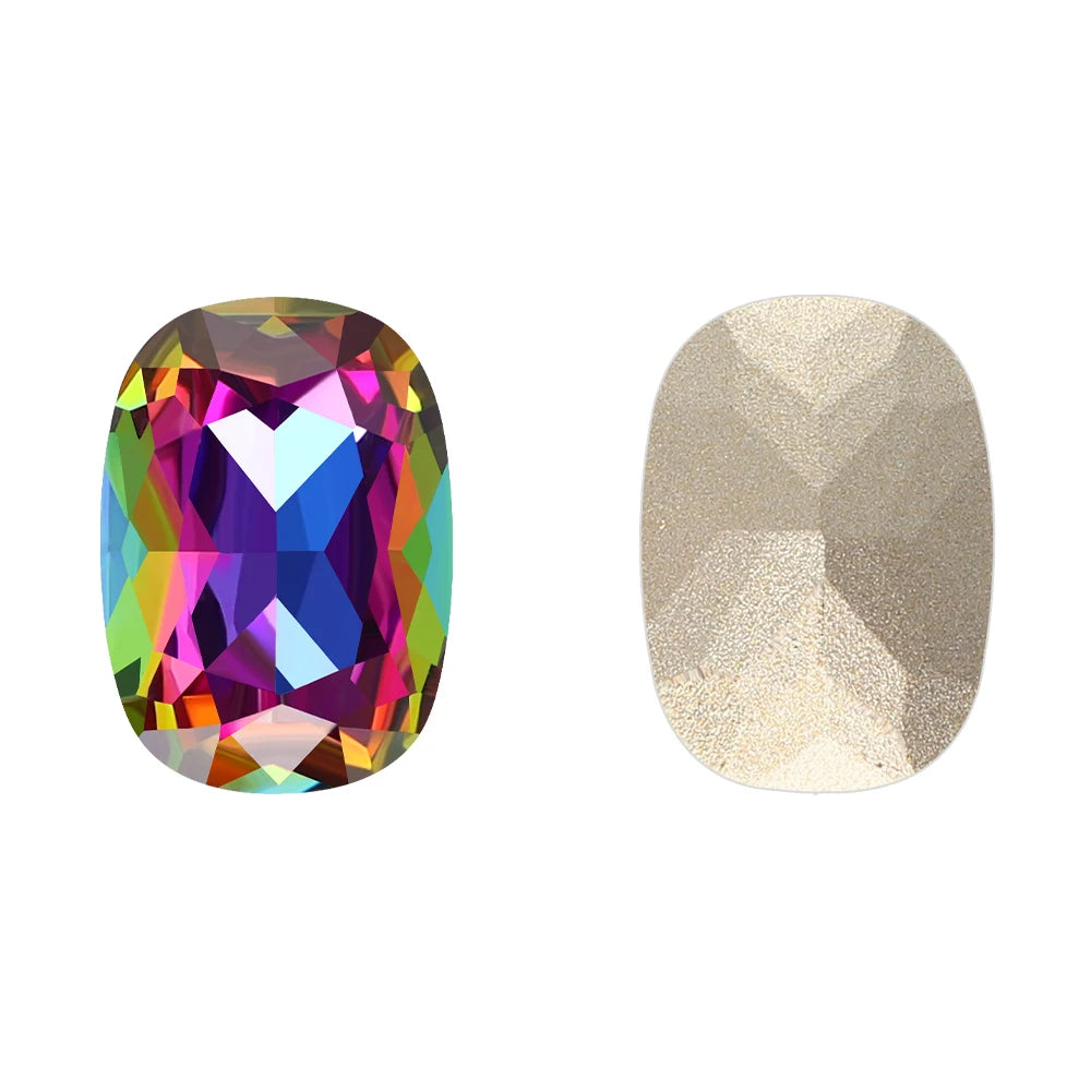 Latest Fashion Design Classical Rectangle for Fancy Stone High Quality Grade AAAAAA K9 Glass Point Back Stones 12 Facets