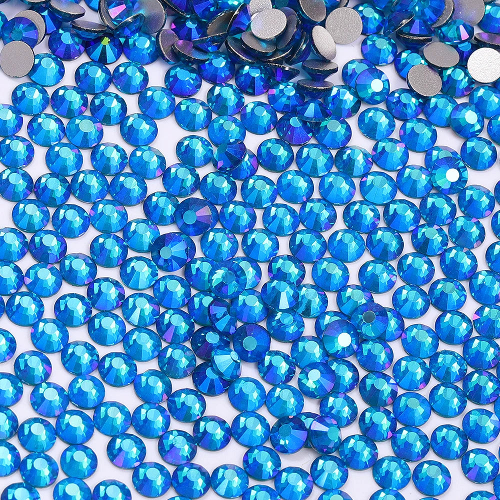QIYI SS30-SS60 1001-1129 14400pcs Flat Back Non Hot Fix Durable Latest Fashion Popular Style Glass Crystal Rhinestones for Shoe