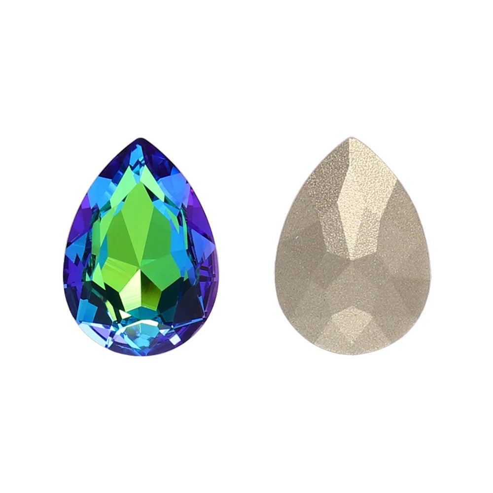 Factory Direct Effect Color New Design K9 Glass Top Quality Crystal Point Back Drop Shape Rhinestones for Clothing Accessories
