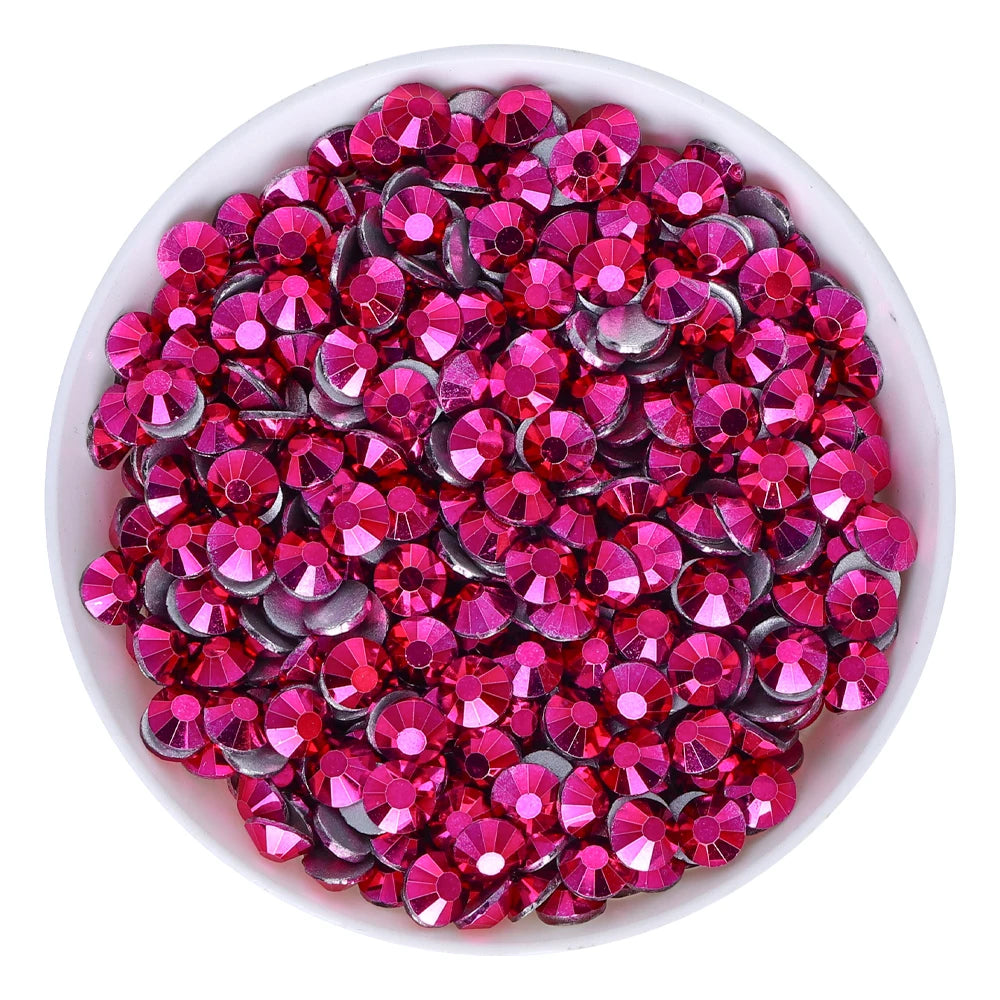 QIYI 1130-1187 SS30-SS60 Non Hot Fix Flat Back Factory Direct Wholesale High Quality Durable Glass Crystal Rhinestones for Girls