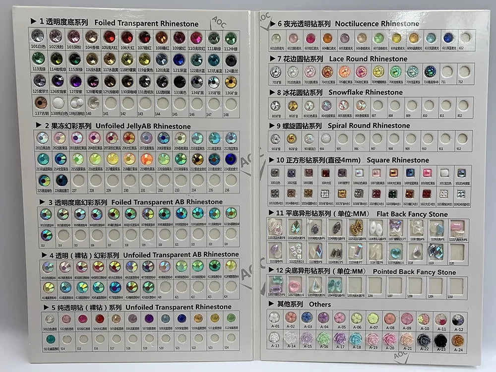 Wholesale Bulk Colored Rhinestone Resin Sparkling Mixed Rhinestone Nail Decoration