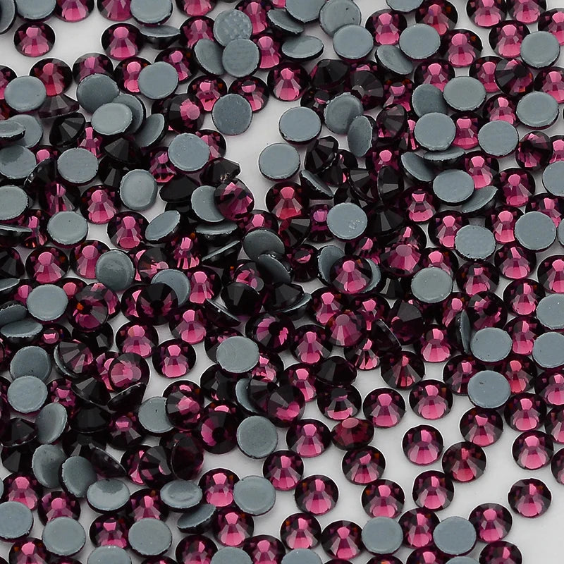 QIYI SS3-SS50 Colorful Hotfix Rhinestones Glitter Crystal Glue on Strass Diamond Rhinestones for Garment Decorations