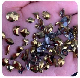 Top Quality flat back shaped rhinestones! 100pcs mix shapes nail art crystal without glue Non hotfix strass
