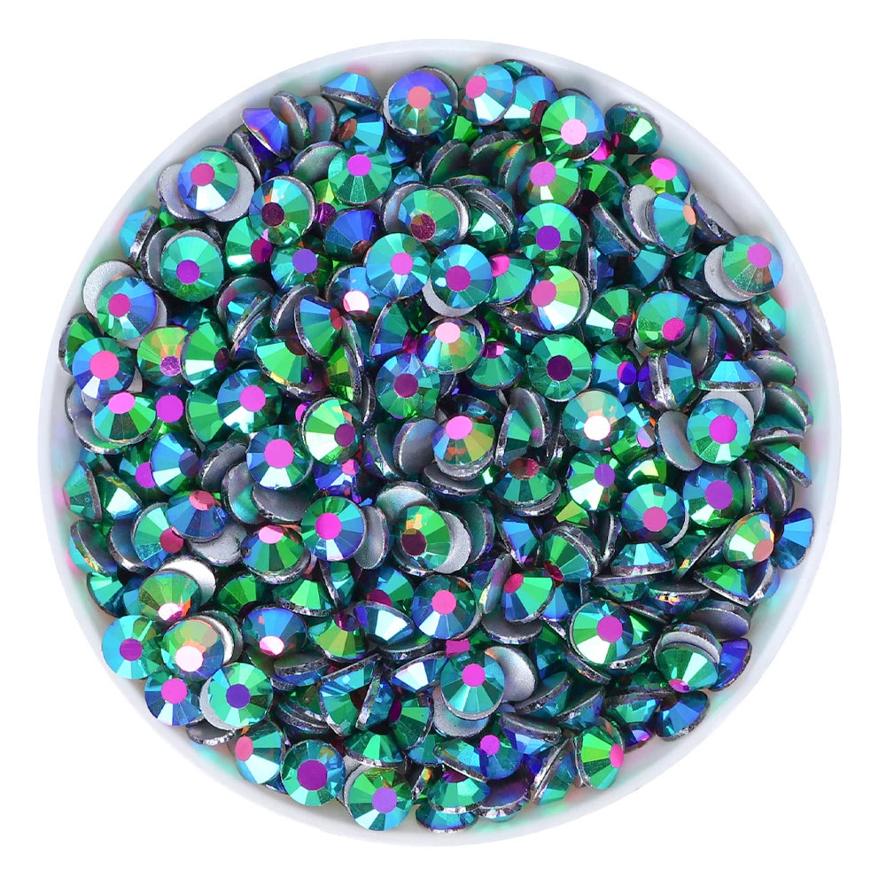 QIYI 1130-1187 SS30-SS60 Non Hot Fix Flat Back Factory Direct Wholesale High Quality Durable Glass Crystal Rhinestones for Girls