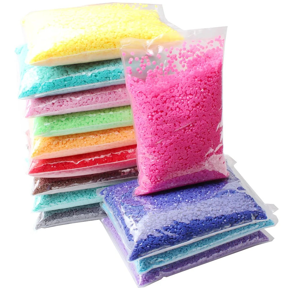 Factory Direct Sales Jelly Solid Opaque Macaroon Color Resin Non Hot Fix Stones Crystal Rhinestones for Garment Decoration