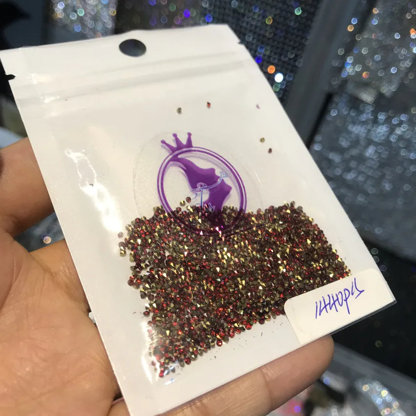 High Quality Bulk Glass Rhinestones Transparent for Nail Art Bags Garments Shoes Decoration Jewelry Decoration