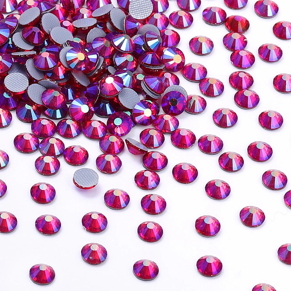 Hotfix Glass Rhinestone Bling Crystal AB Effect High Quality Rhinestones Bulk Crystals Stones Garment Accessories for Clothing