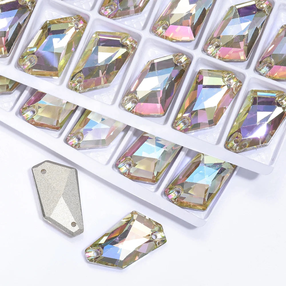 2024 New Product Explosion Factory Direct Wholesale Hot Selling Innovative Design Minimalist Versatile Sew Glass Rhinestones