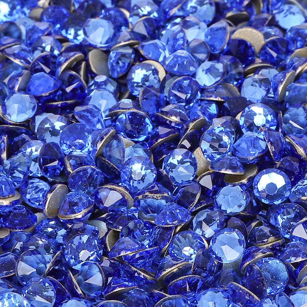 QIYI Factory Direct Wholesale 2088 Non Hot Fix 12 Facets Multi Colors Size Flat Back High Quality Glass Loose Rhinestones