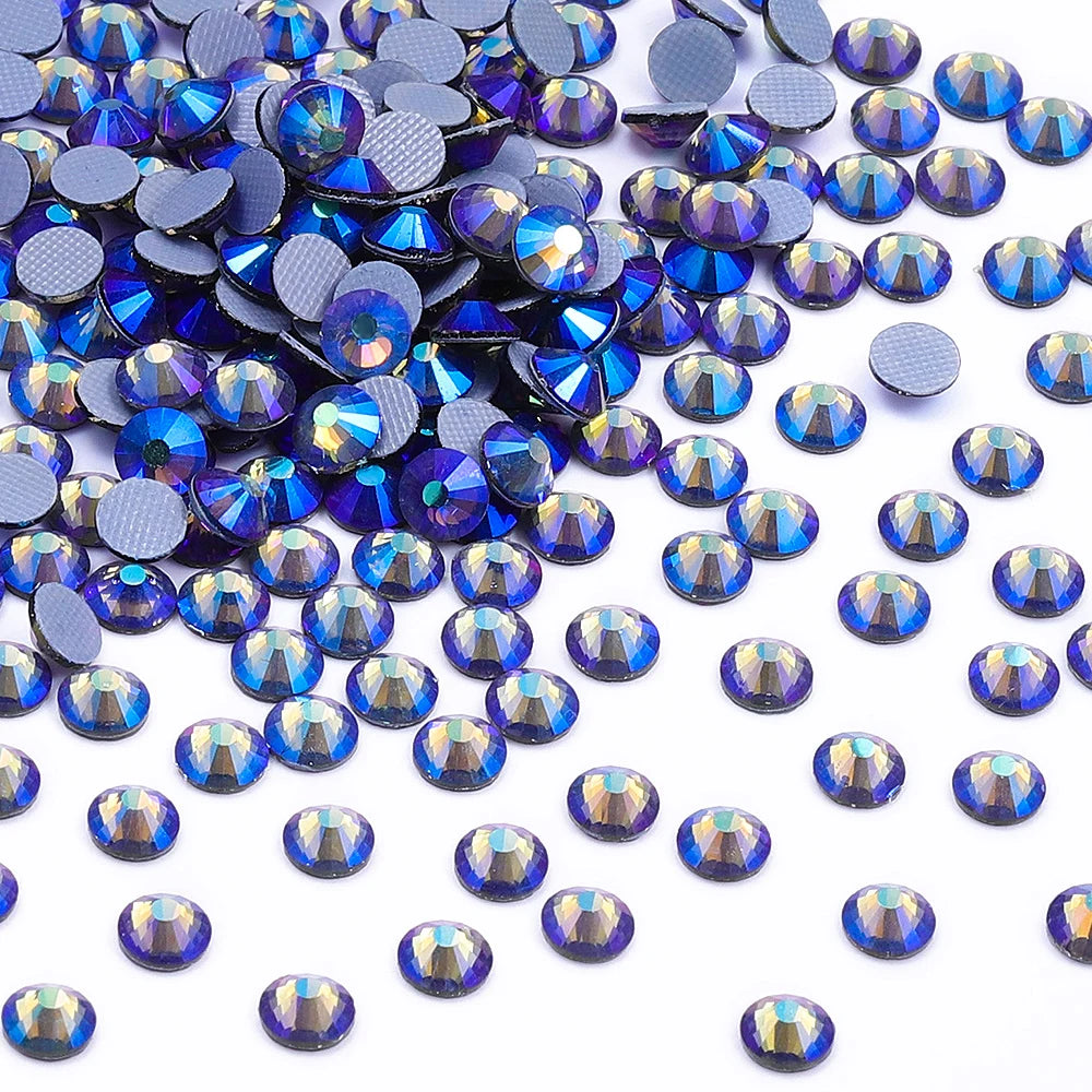 Hotfix Glass Rhinestone Bling Crystal AB Effect High Quality Rhinestones Bulk Crystals Stones Garment Accessories for Clothing