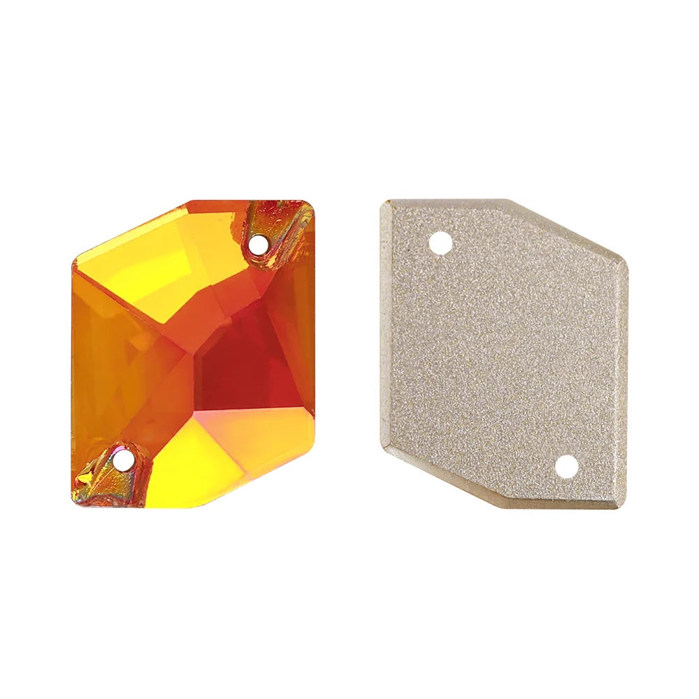 3265 Cosmic Shape 10*12mm/11*14mm/13*17mm/17*21mm Top Quality Durable Innovative Design Clear Glass Sew-on Rhinestones for DIY