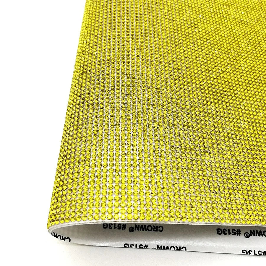 SS6 Hot Sales Custom Bling Bling Rhinestone Mesh Glass Crystal 2MM Hot Fix Rhinestone Sticker Rhinestones for Car