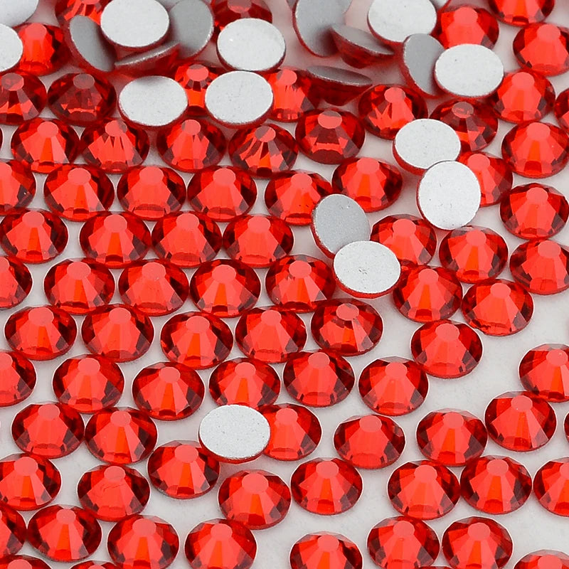 Hot-selling Glass Crystal Rhinestone  Bulk Glitter Non Hotfix Rhinestones for Garment Shoes Decorations