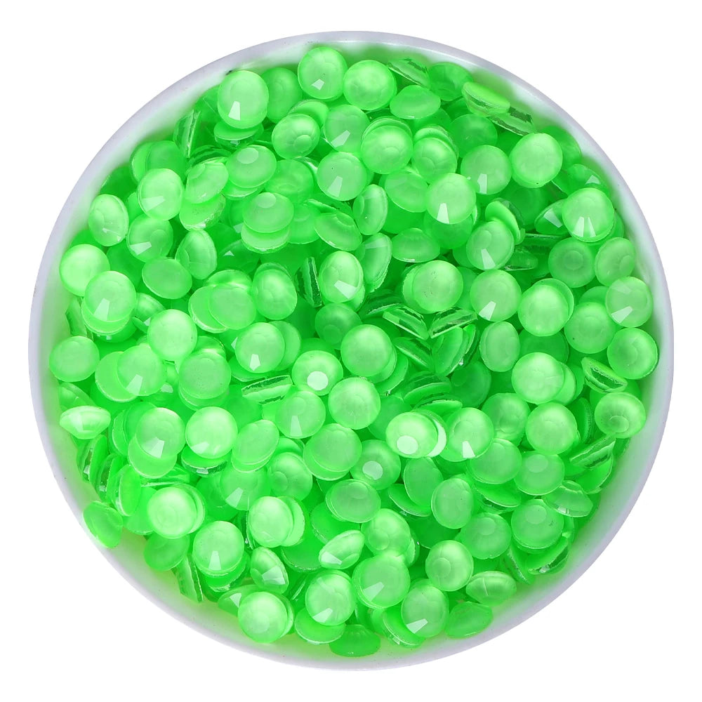 Wholesale 14400PCS Neon Rhinestone Diamond Non Hotfix Strass Flatback Glass Rhinestones for Cloth Garment Nail