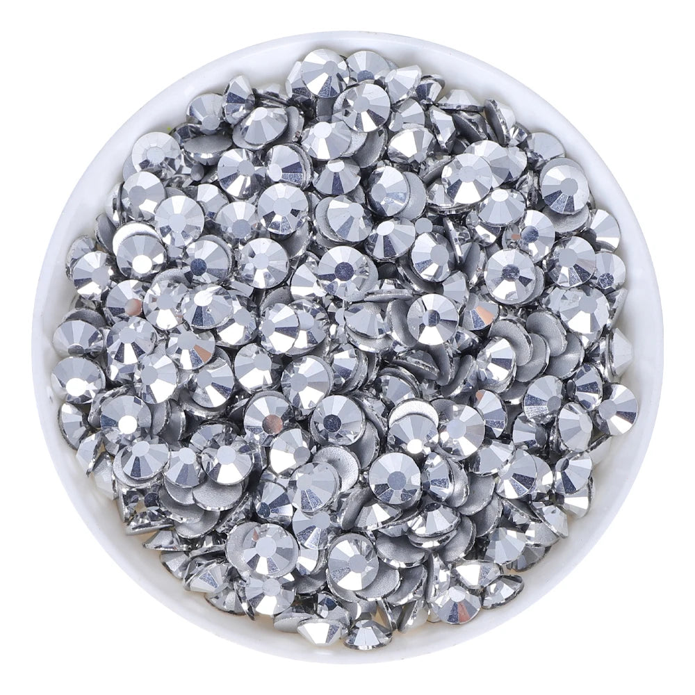 QIYI SS10-SS20 1130-1187 14400pcs Non Hot Fix Factory Direct Wholesale High Quality Durable Glass Crystal Rhinestones for Girls