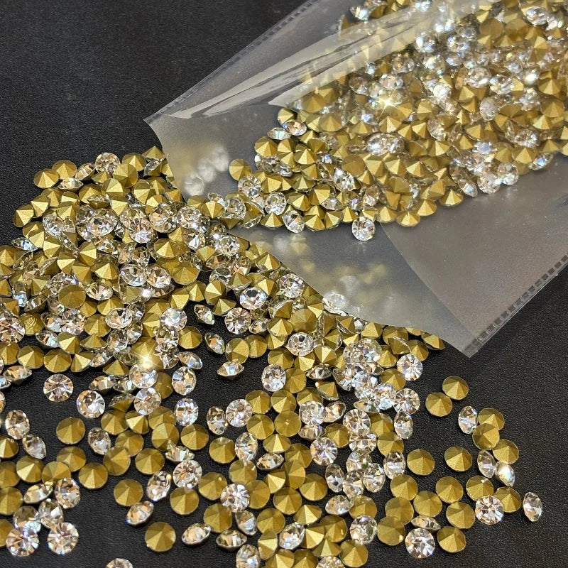 SS28 Round Glass Crystal Loose Rhinestones in Bulk for Bags and Clothing Decoration Rhinestone