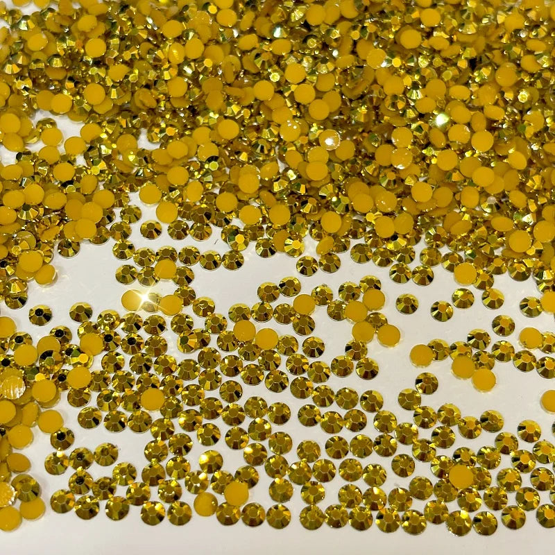 Wholesale Resin Round Flatback Loose Rhinestones for Nail Art Bags Shoes & Garment Accessories-DIY Materials