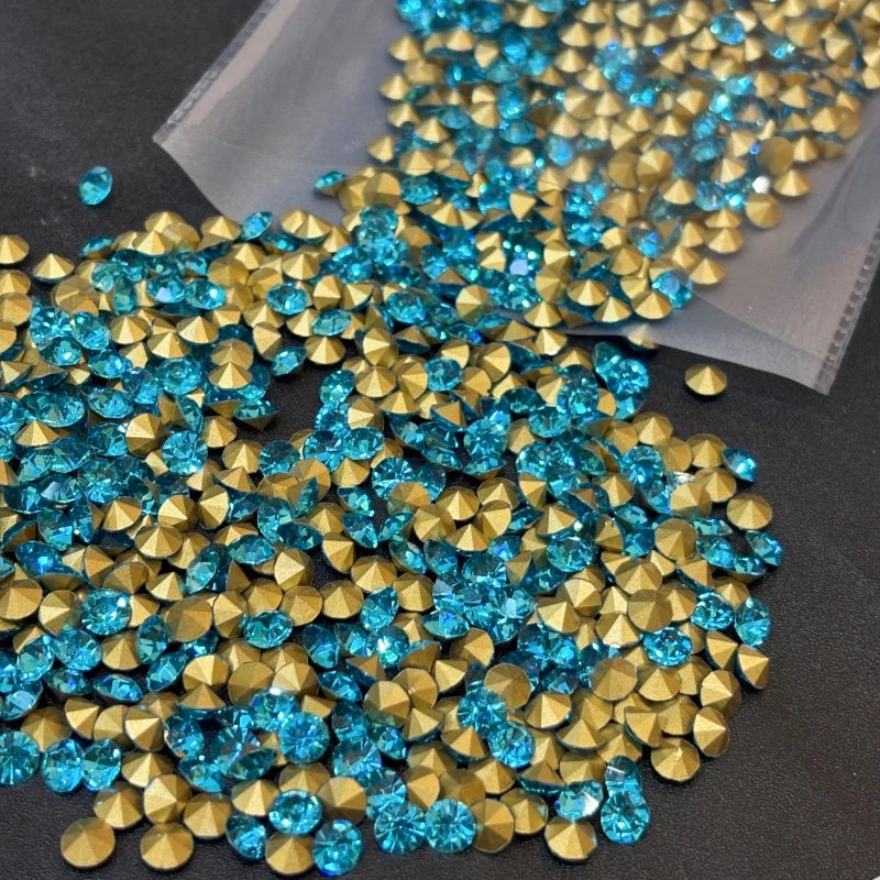 SS28 Round Glass Crystal Loose Rhinestones in Bulk for Bags and Clothing Decoration Rhinestone