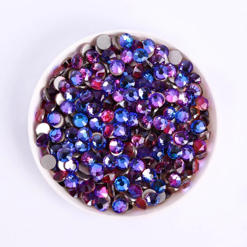 Wholesale High Quality Glass Rhinestone Non Hotfix Bulk Crystal Nail Rhinestones for Dress Handbags