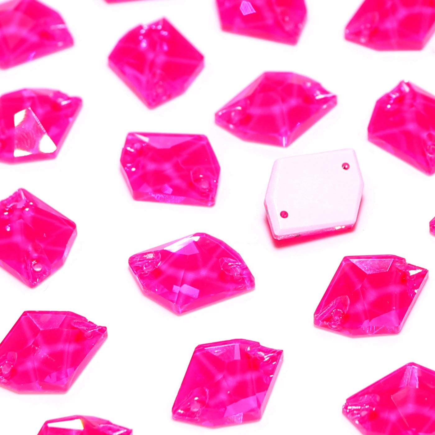 K9 High Quality Neon Fuchsia Series Sew on Glass Sewing Stone Crystal Rhinestones for Dancing Gament Decoration