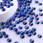 Golden Shadow Crystal Glass Nail Rhinestones Flatback Nail Crystal Stickers Round Glass Strass Diamond Crafts