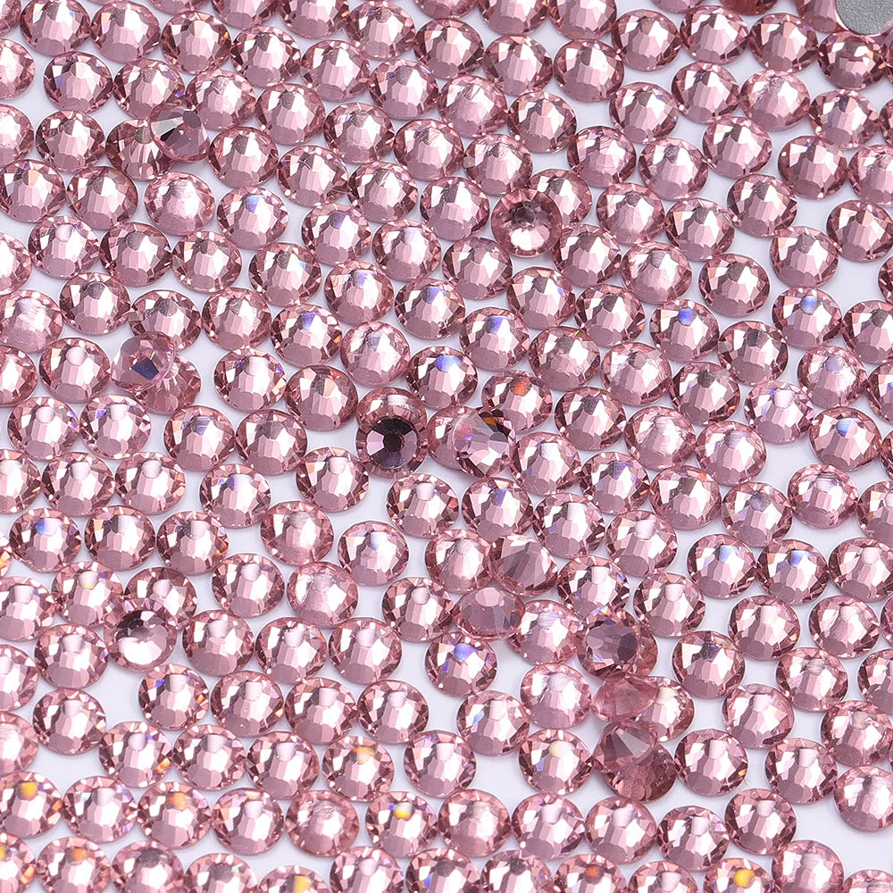 QIYI 1001-1035 SS30-SS50 Colors Flat Back Hot Fix Durable Latest Fashion Popular Style Glass Crystal Rhinestones for Garment