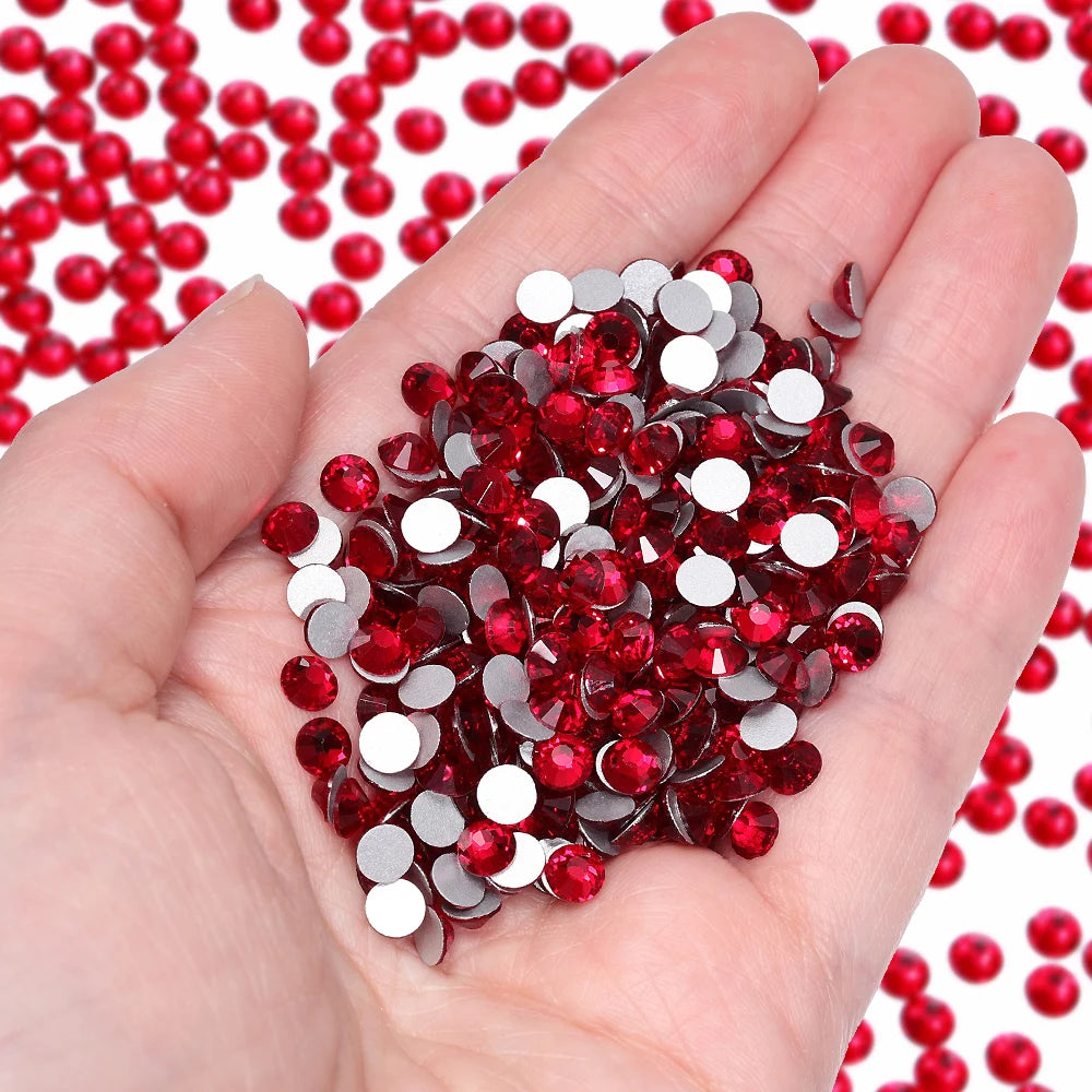 Wholesale 14400pcs/bag Non Hotfix Rhinestones SS6-SS30 Glass Crystal Flatback Regular Cut Rhinestones for Nails Art