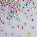 Wholesale  8 Big and 8 Small High Quality Machine Cut 16 Facets Rhinestones Iron on Decoration Garment
