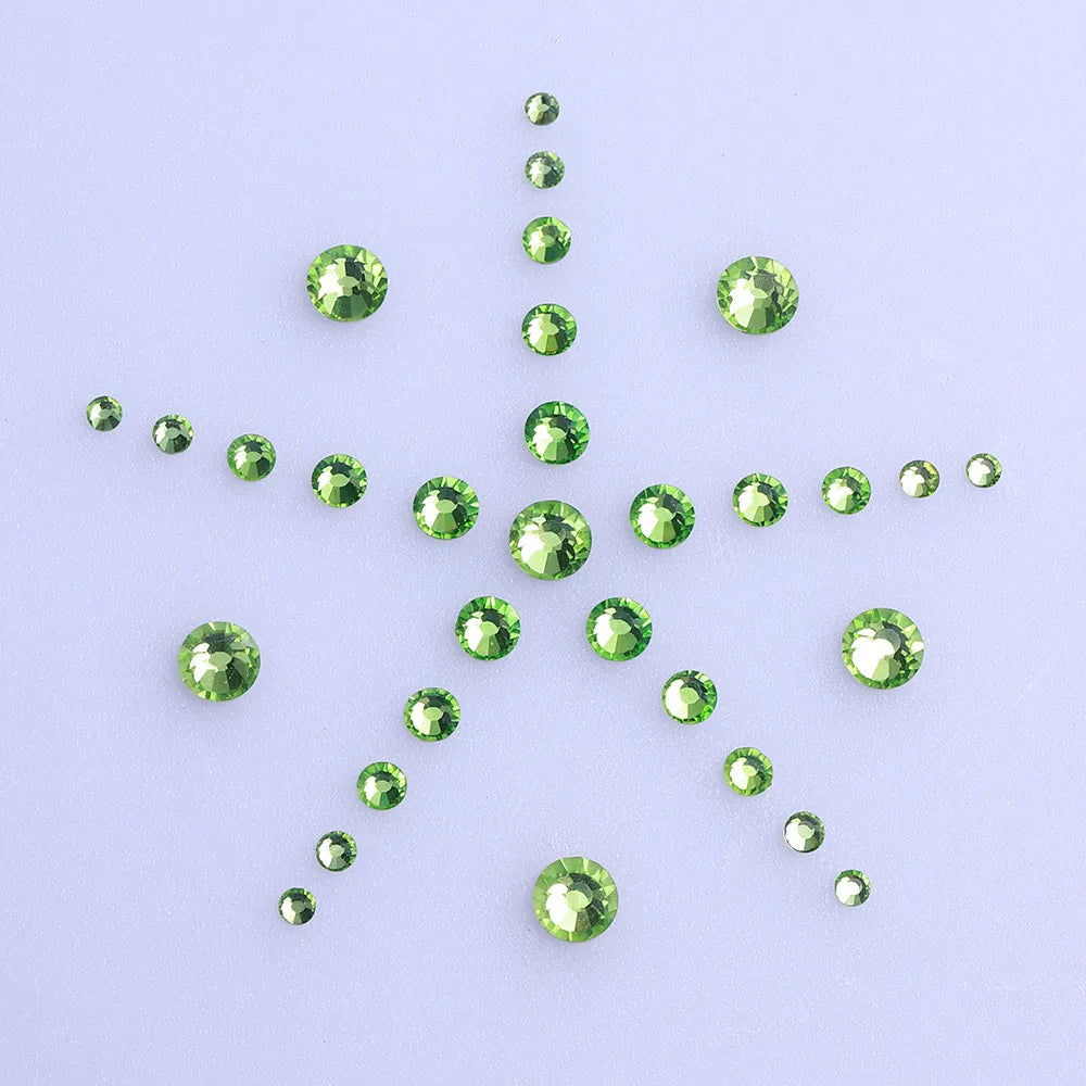 QIYI Wholesale Mixed Size Ss4-ss20 Bling Crystal Rhinestones Bulk for Decorative Nail Art Crafts